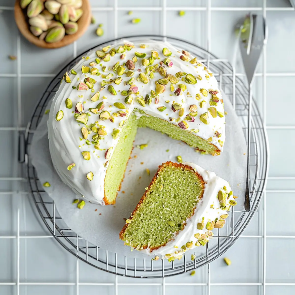 Pistachio Pudding Cake