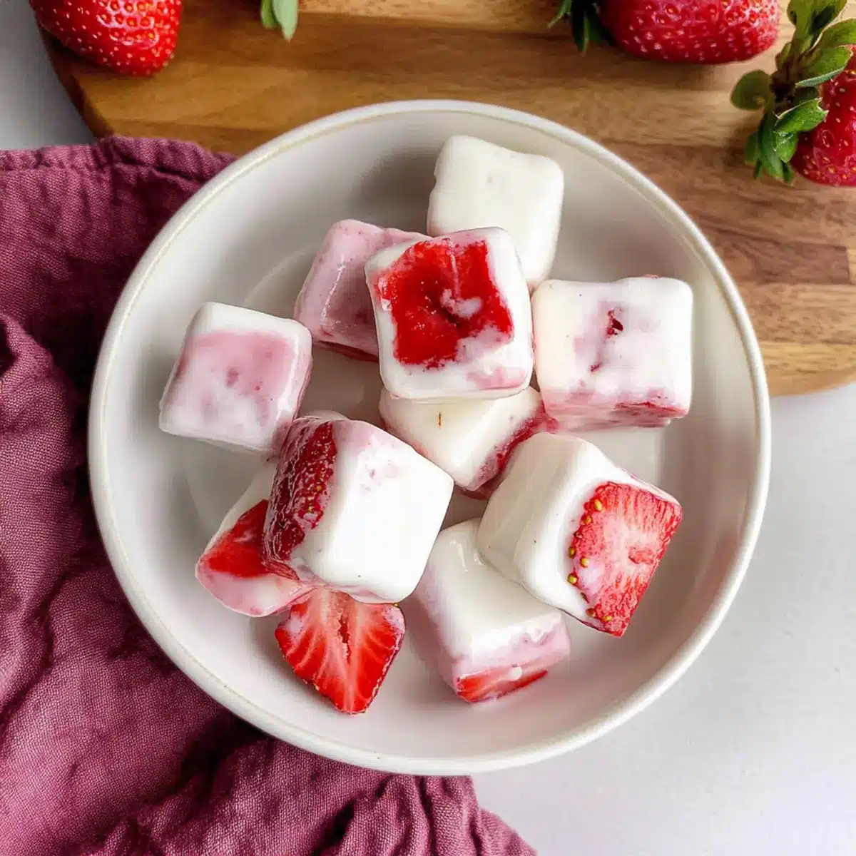Strawberry Yogurt Bites