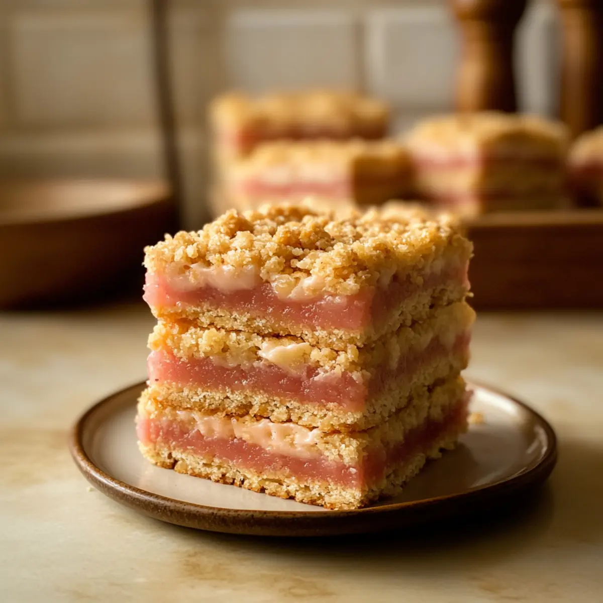 Rhubarb Cream Cheese Bars
