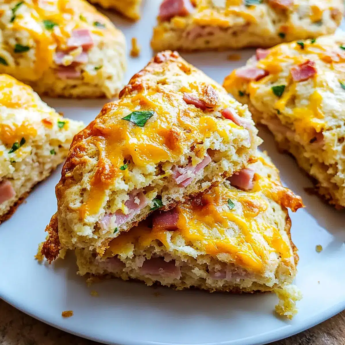 Ham and Cheese Scones