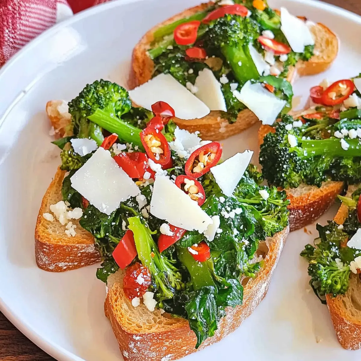 Broccoli Rabe Tartines