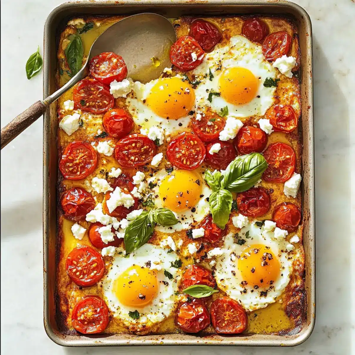 Tomato and Feta Baked Eggs