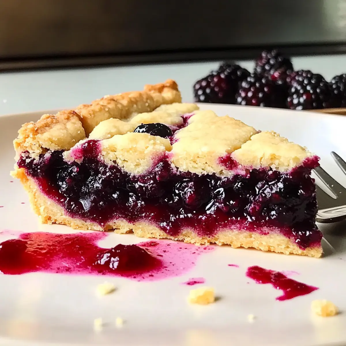 Blackberry Shortbread Wedges