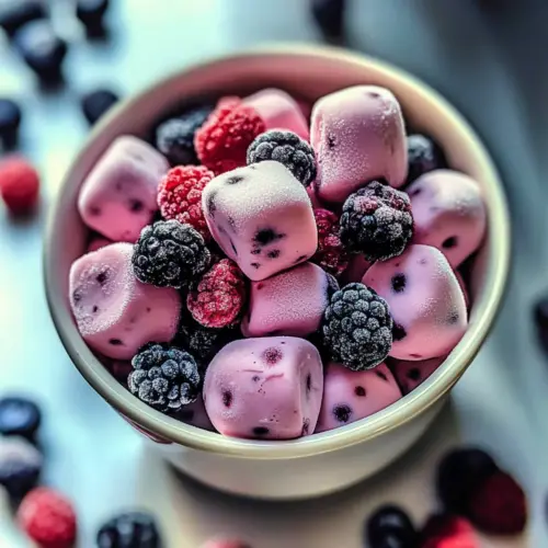 Frozen Yogurt Berry Snack