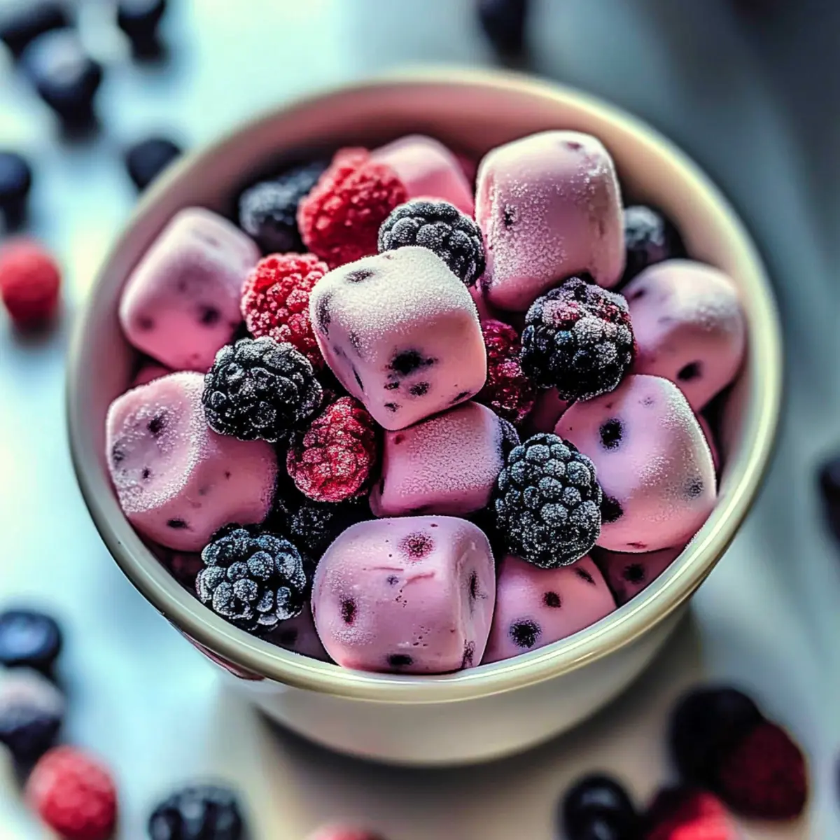 Frozen Yogurt Berry Snack