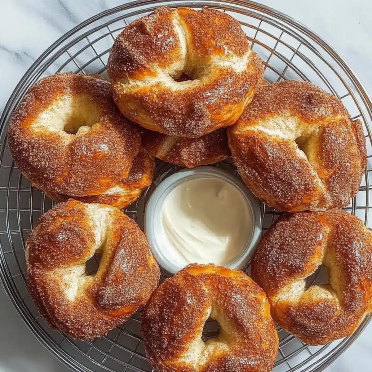 Panera Bread Cinnamon Crunch Bagel