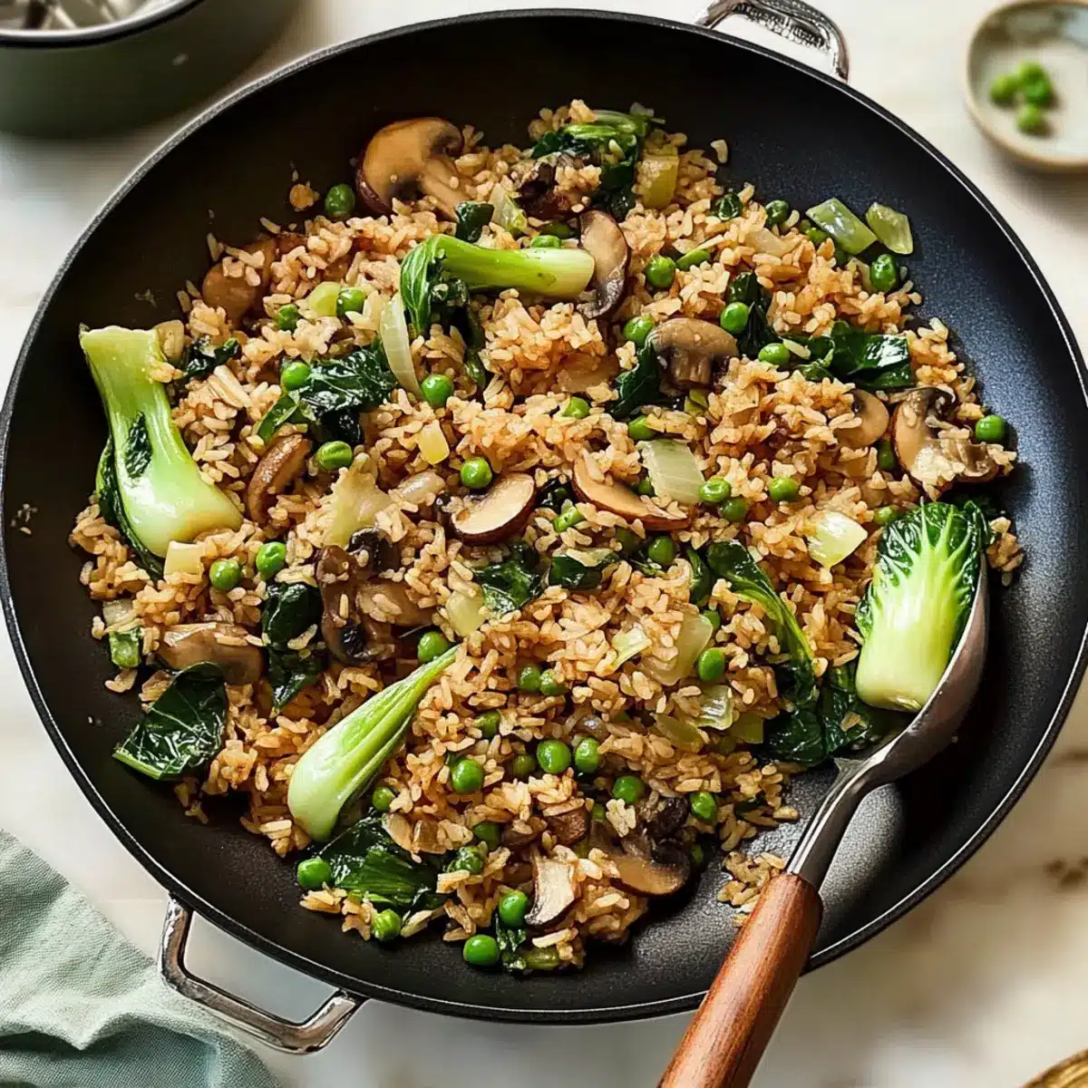 Gingery Fried Rice With Bok Choy
