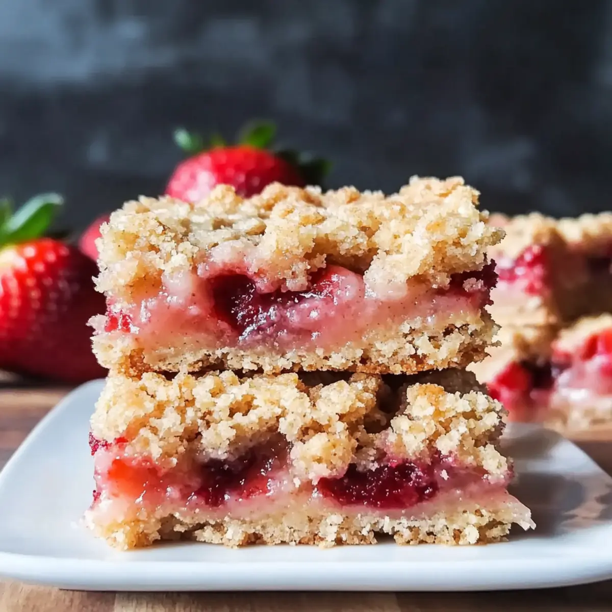 Strawberry Rhubarb Bars