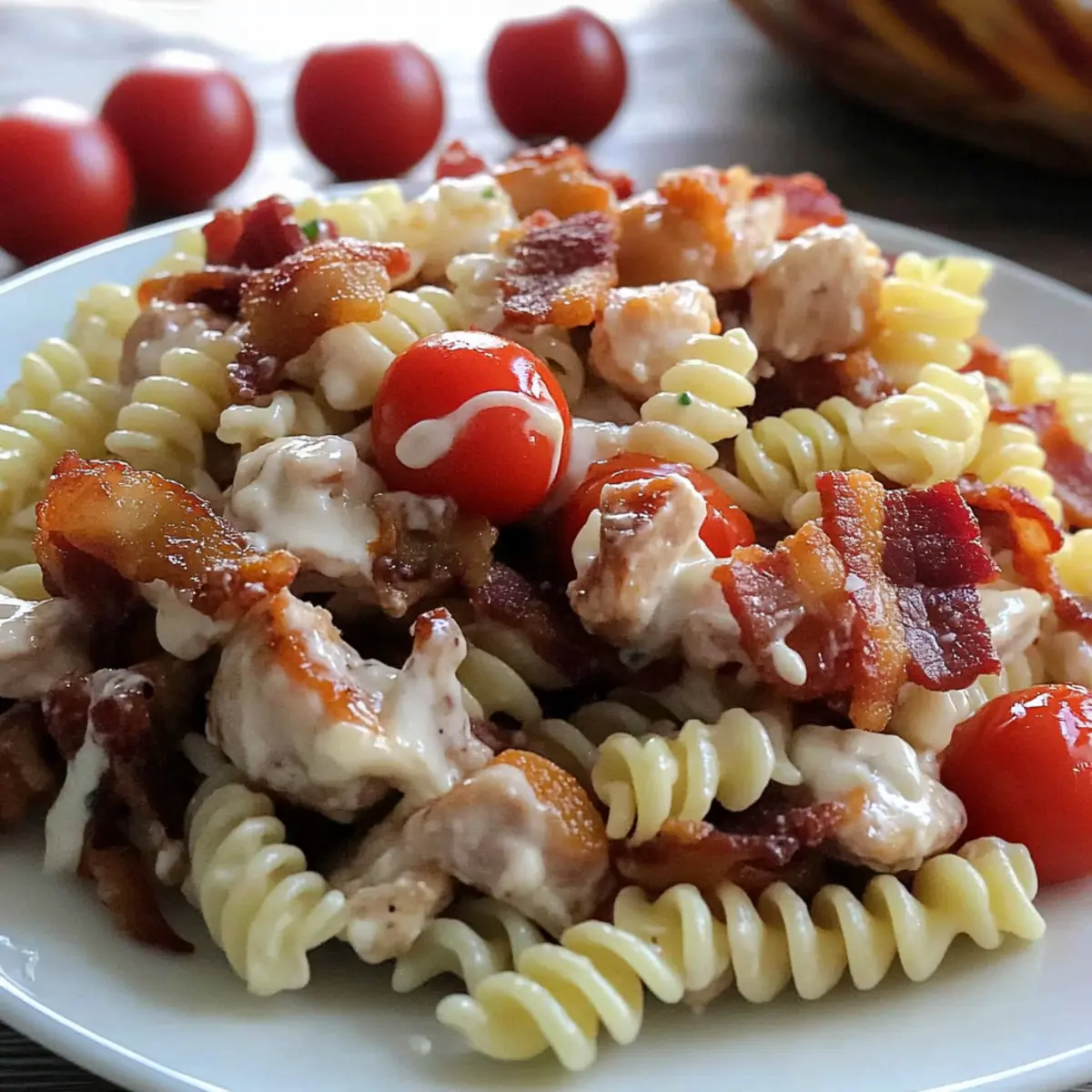 Buffalo Chicken Pasta Salad