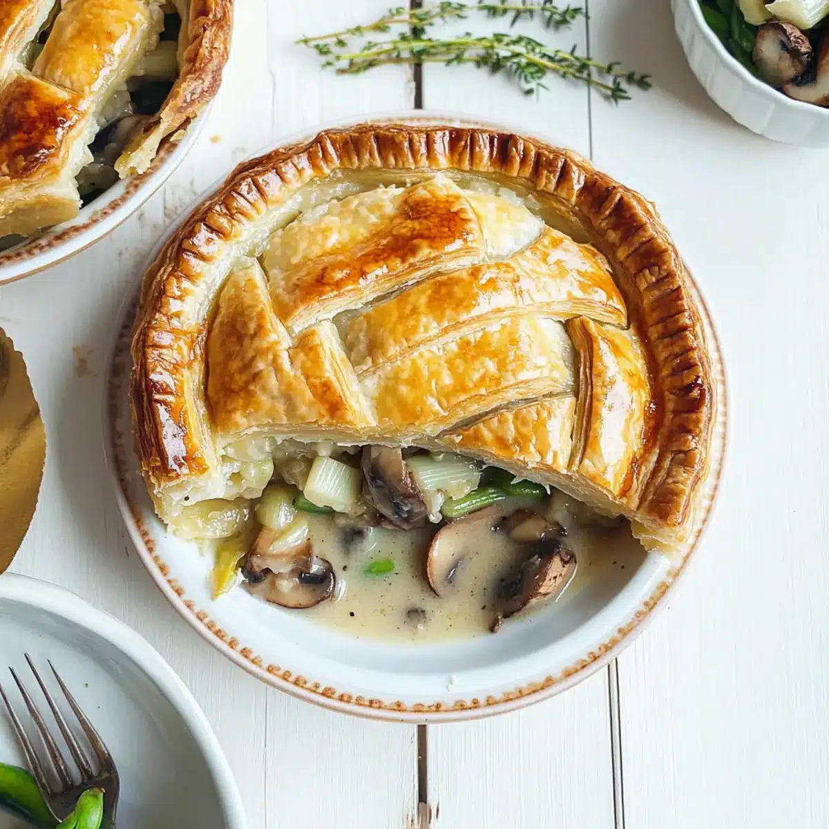 Vegan Pie with Creamy Leeks