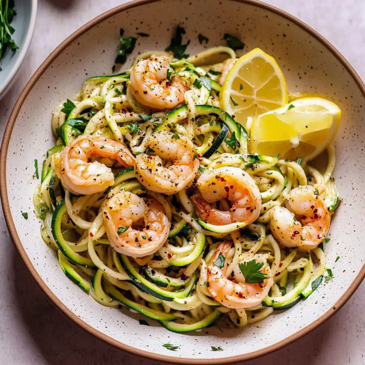 Garlic Shrimp Zoodles