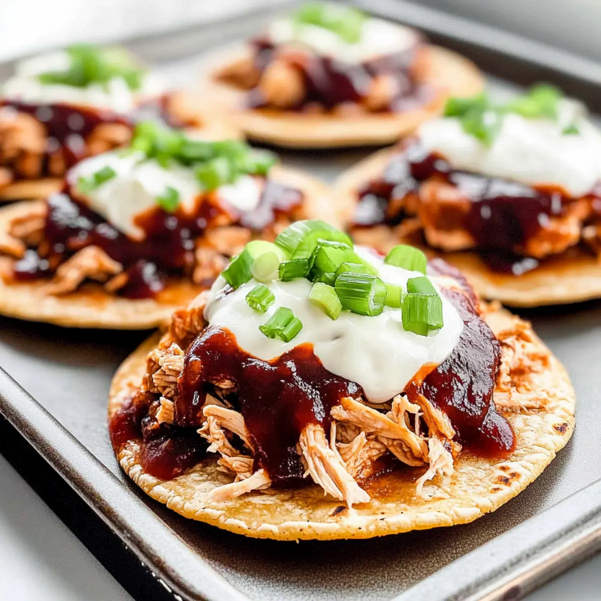 BBQ Chicken Tostadas
