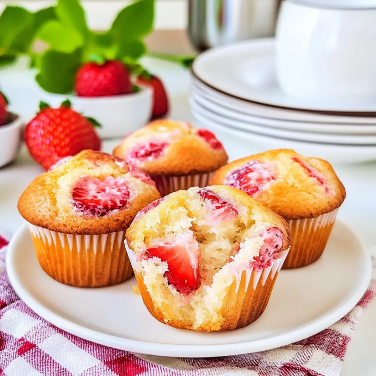Strawberry Cream Cheese Muffins