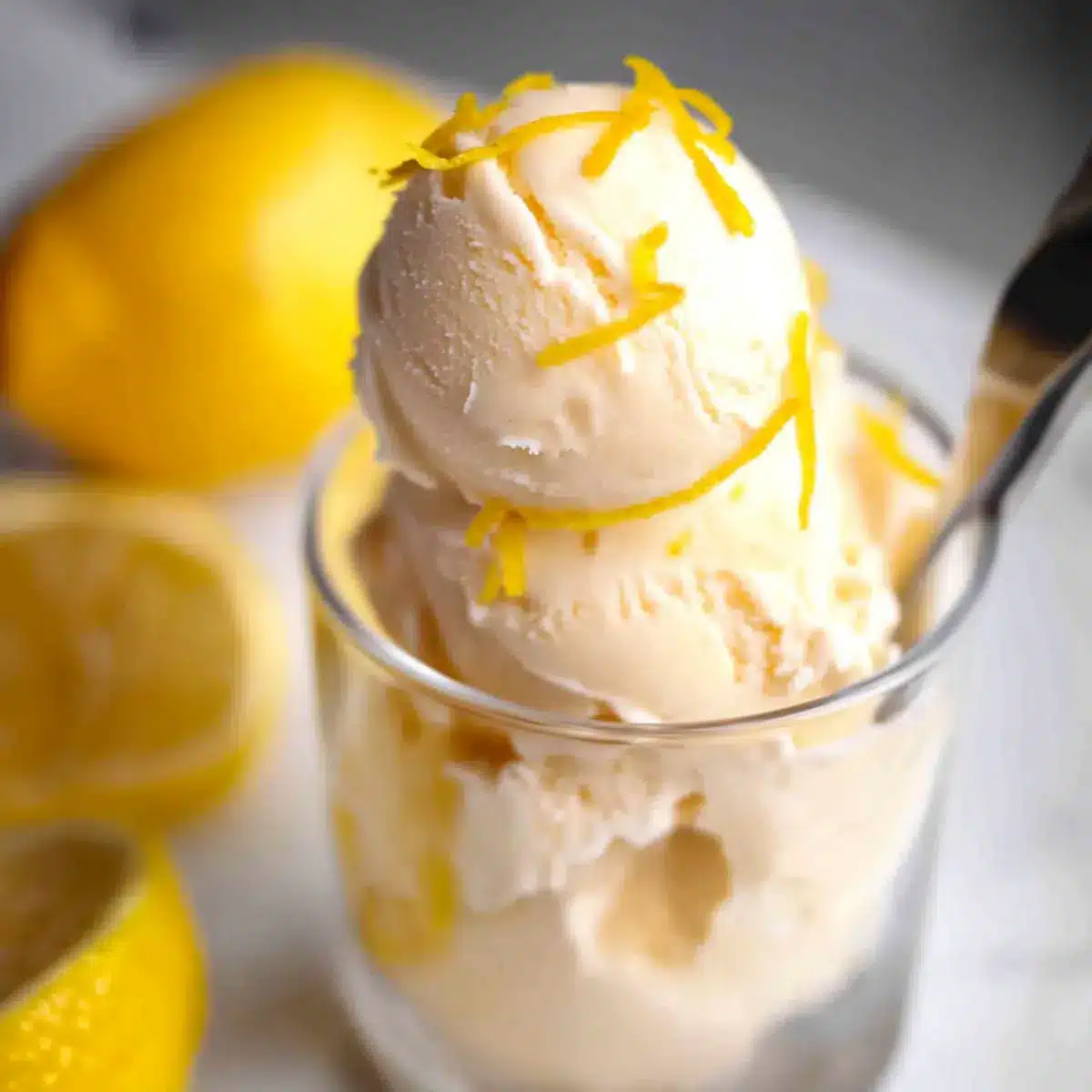 Homemade Lemon Ice Cream