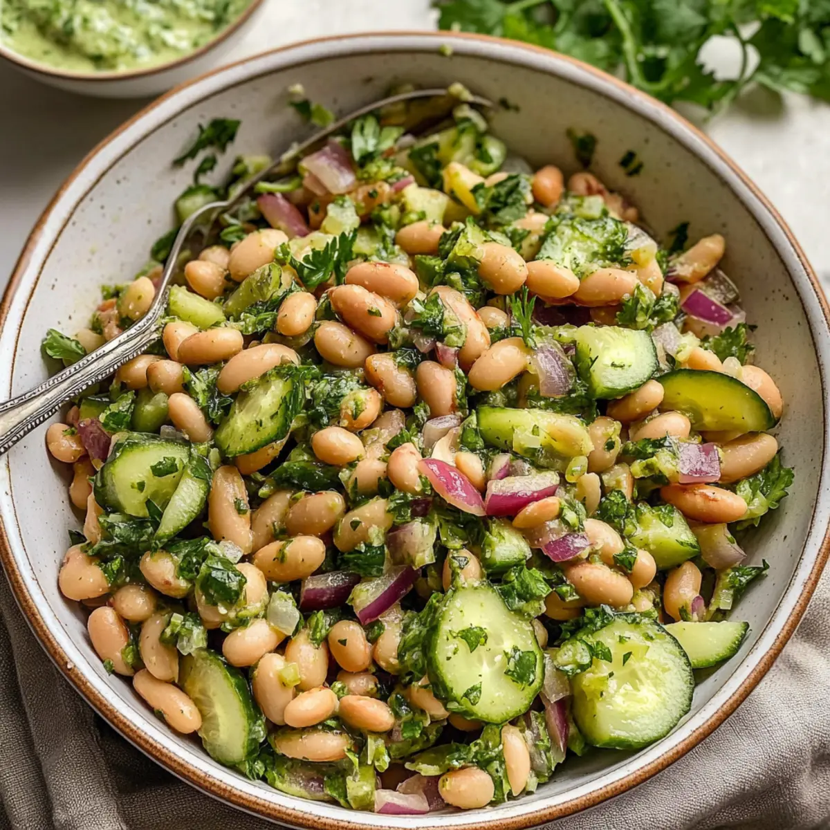 Marinated Cilantro Lime Bean Salad