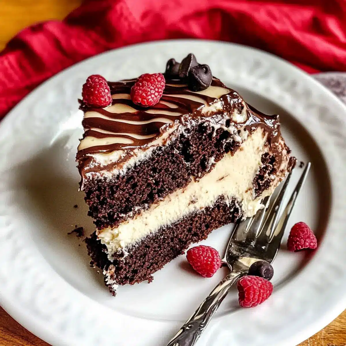 Chocolate Cake with Cream Cheese Filling