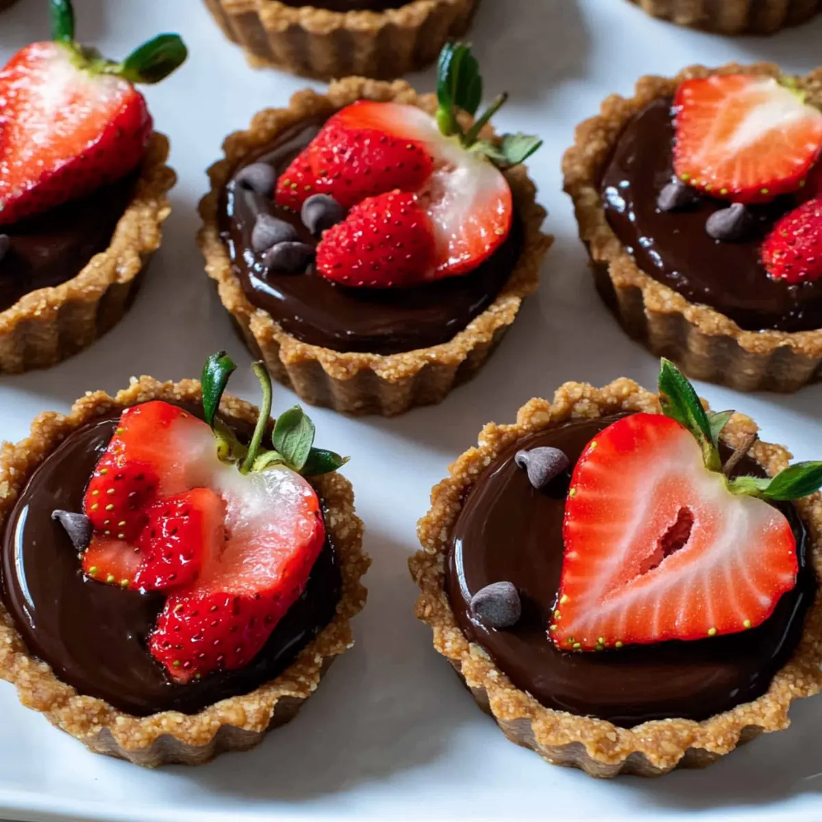 Chocolate Strawberry Tartlets