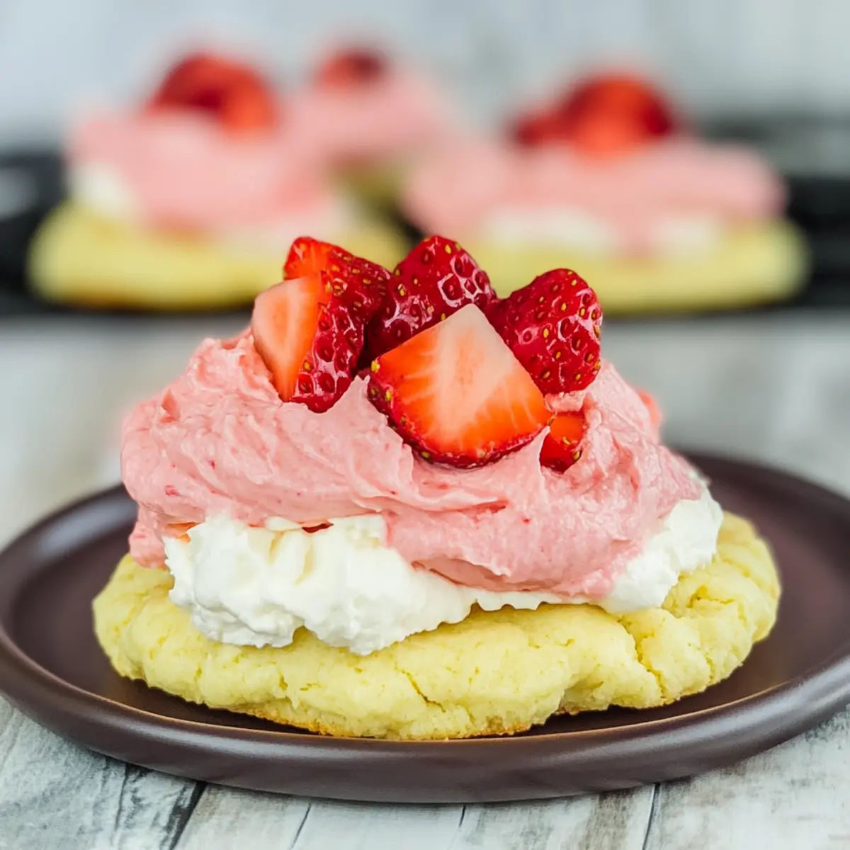 Lemon Strawberry Cool Whip Cookies