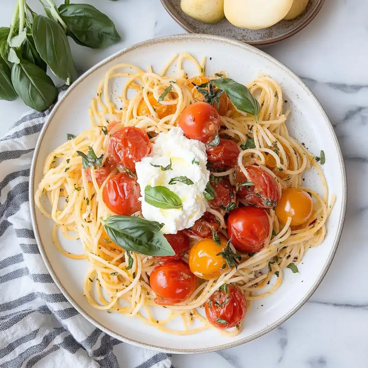 Summer Tomato Basil Pasta