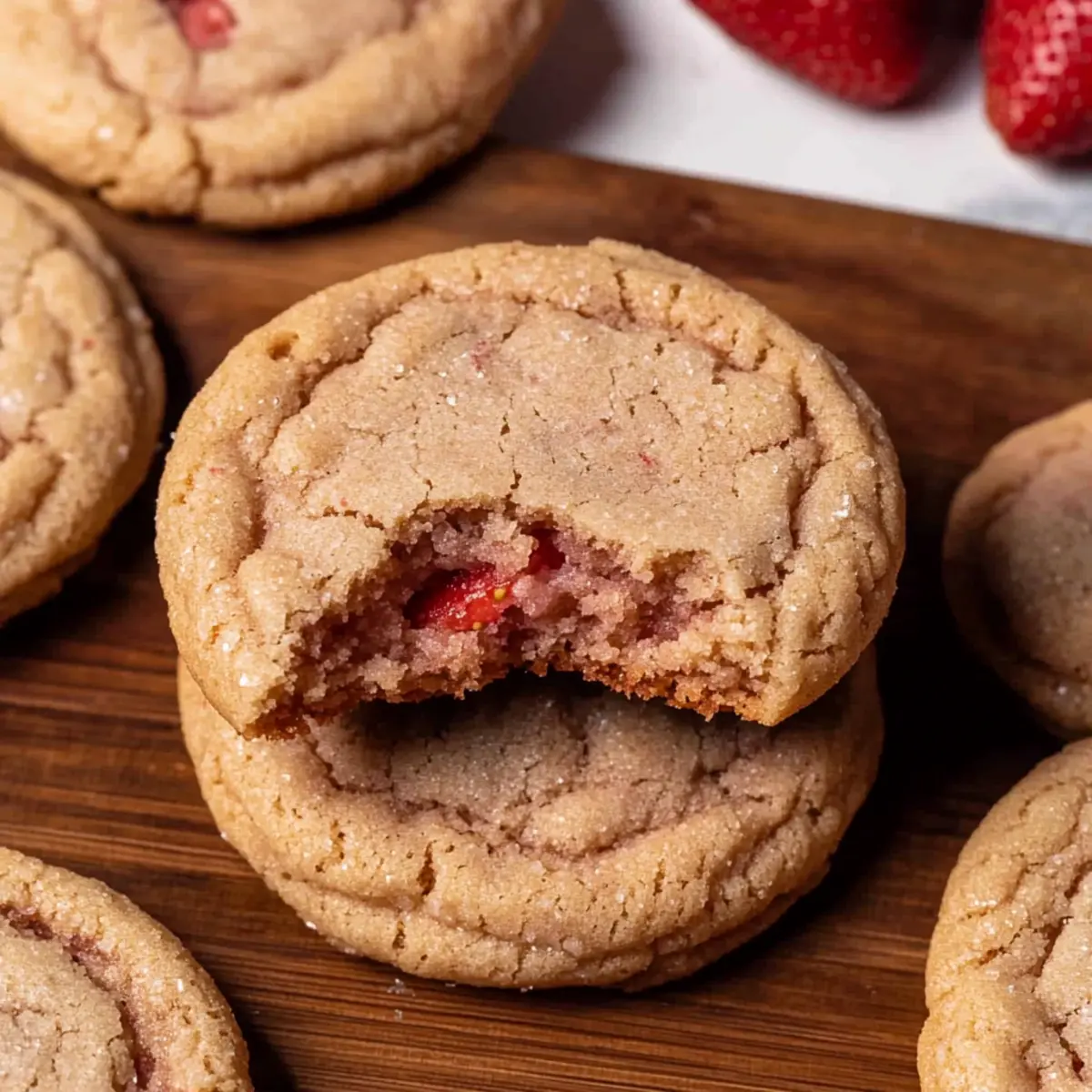 Strawberry cookies