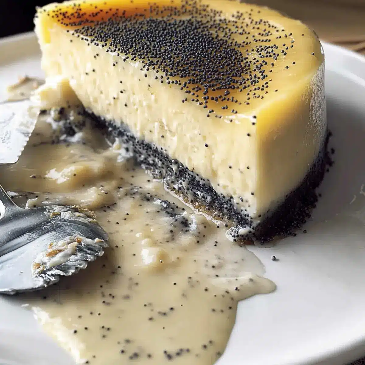Lemon Cheesecake With Poppy Seed Crust