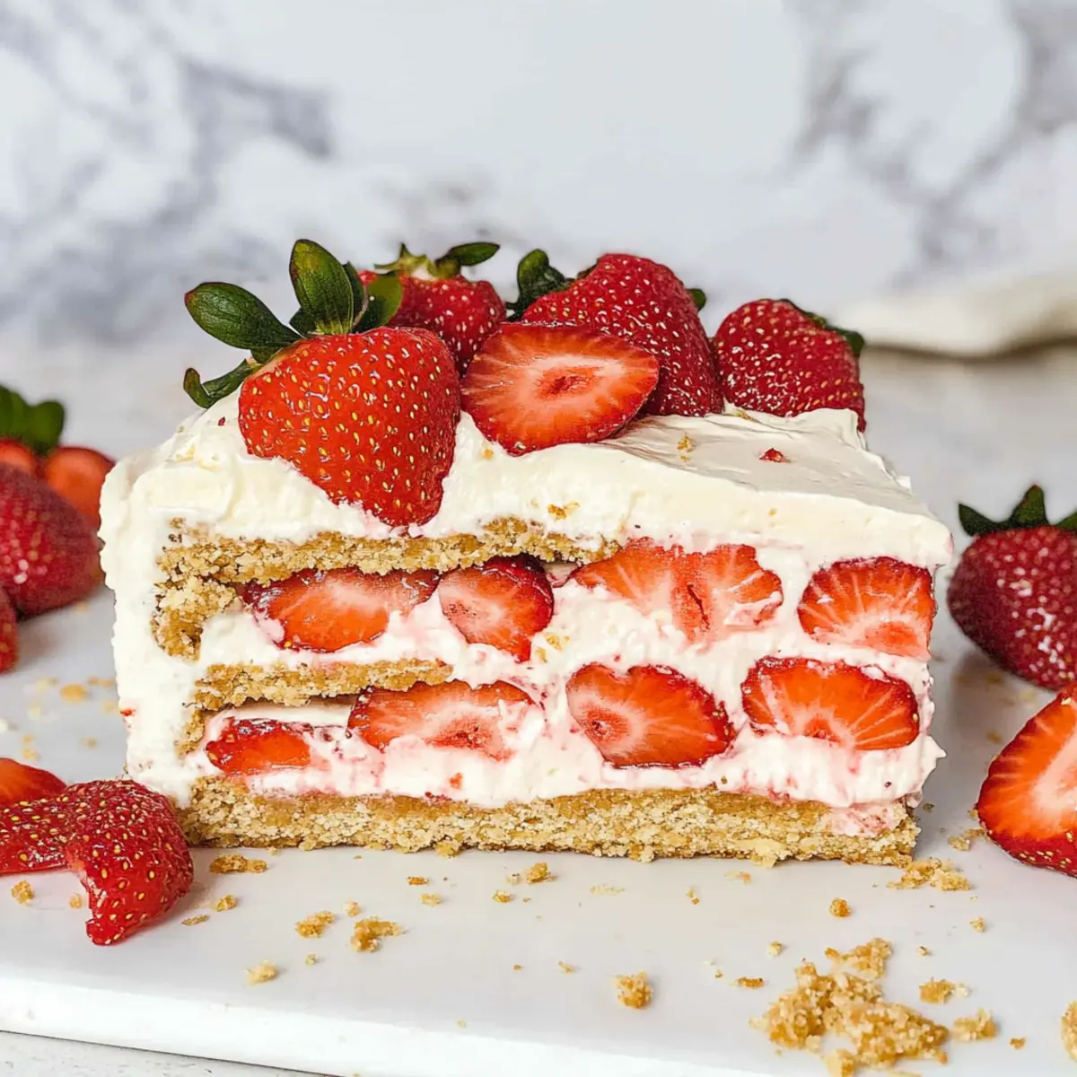 Strawberry Icebox Cake