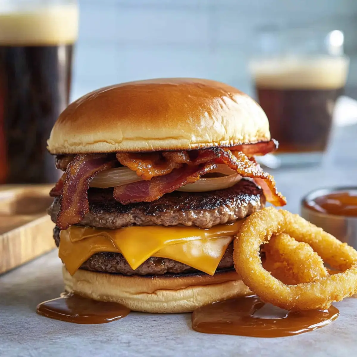 Bacon Western Double Cheeseburger