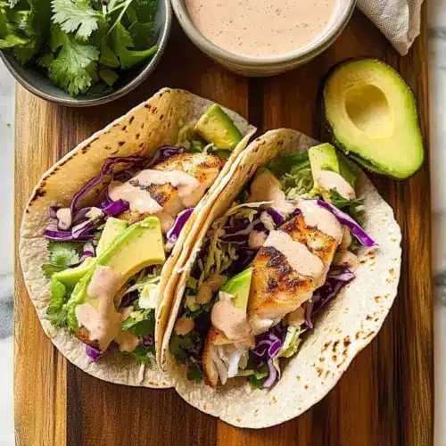 Baked Mahi Mahi Taco