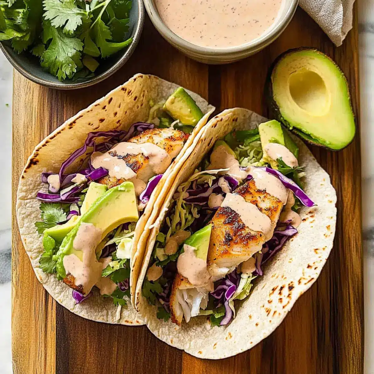 Baked Mahi Mahi Taco