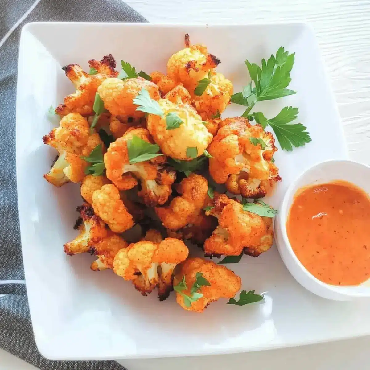 Crispy and Spicy Cauliflower Bites