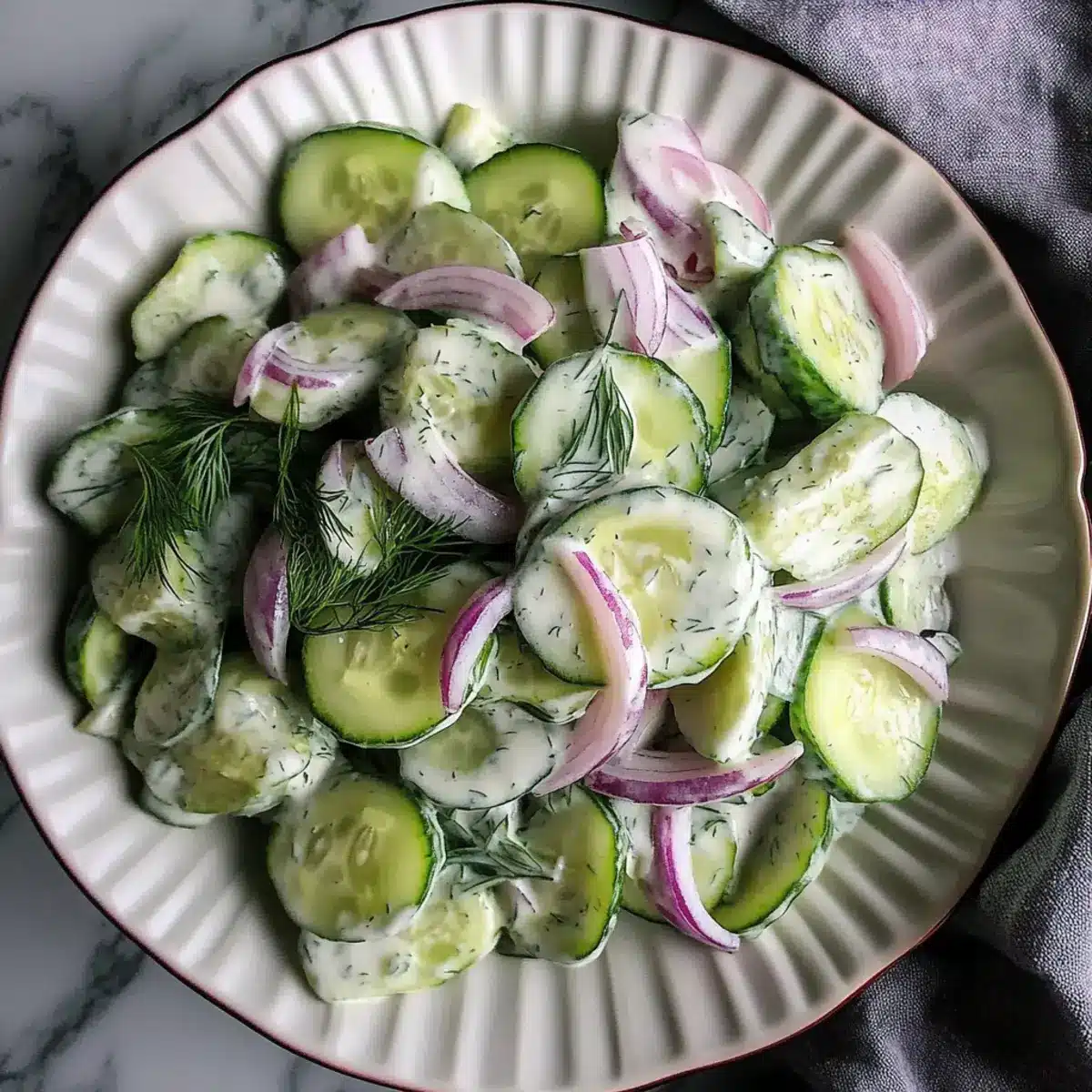 Creamy Cucumber Dill Salad