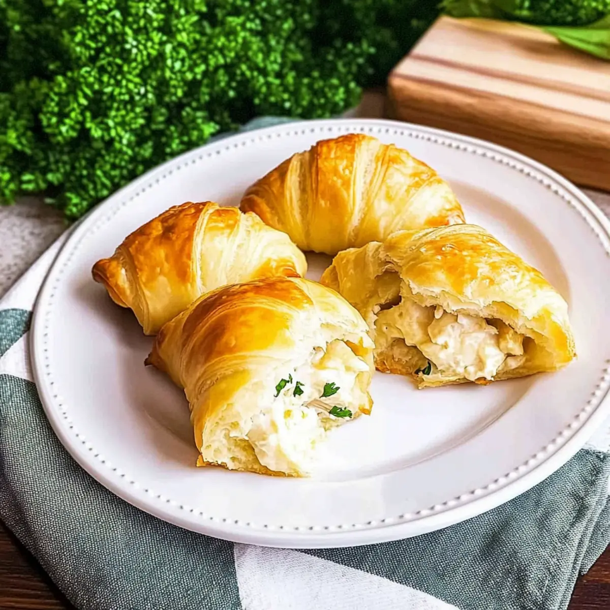 Chicken Stuffed Crescent Rolls