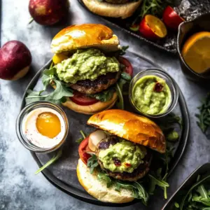 Summer Garden Guacamole Burger