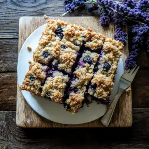 Blueberry Cardamom Buckle Cake
