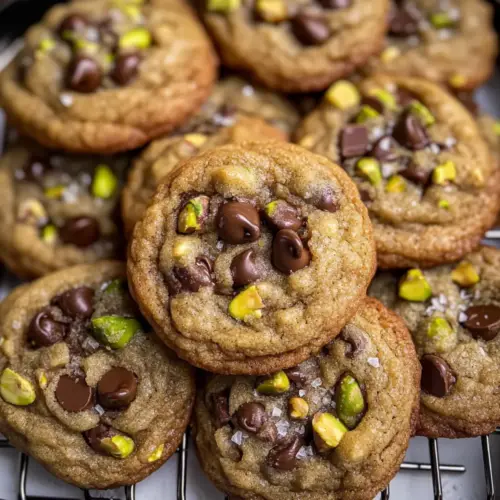 Pistachio Chocolate Chip Cookies