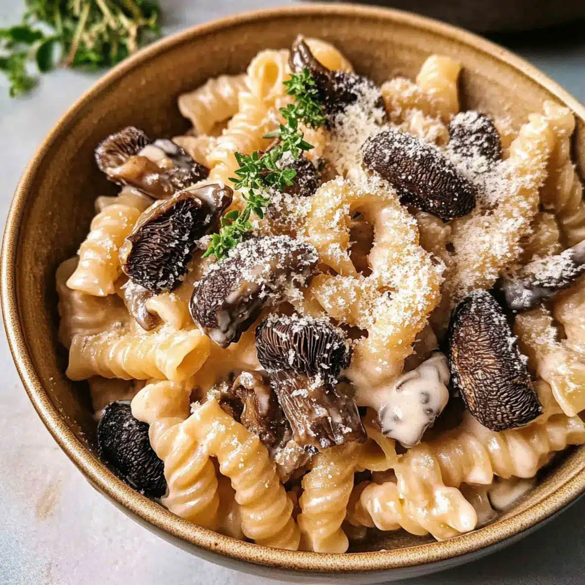 Morel Mushroom Pasta