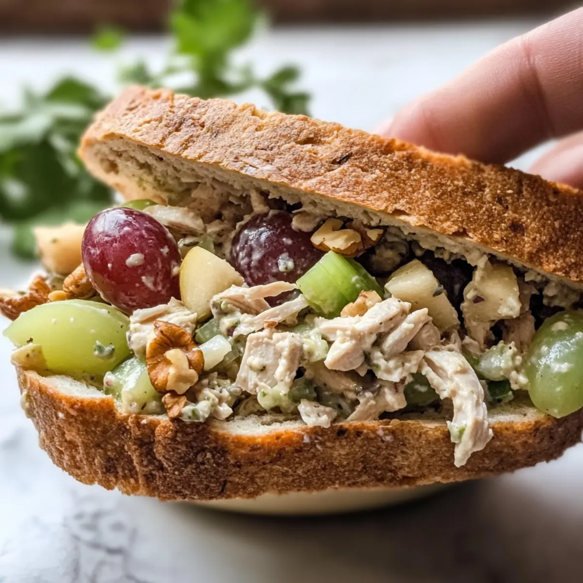 Summer Chicken Salad with Grapes