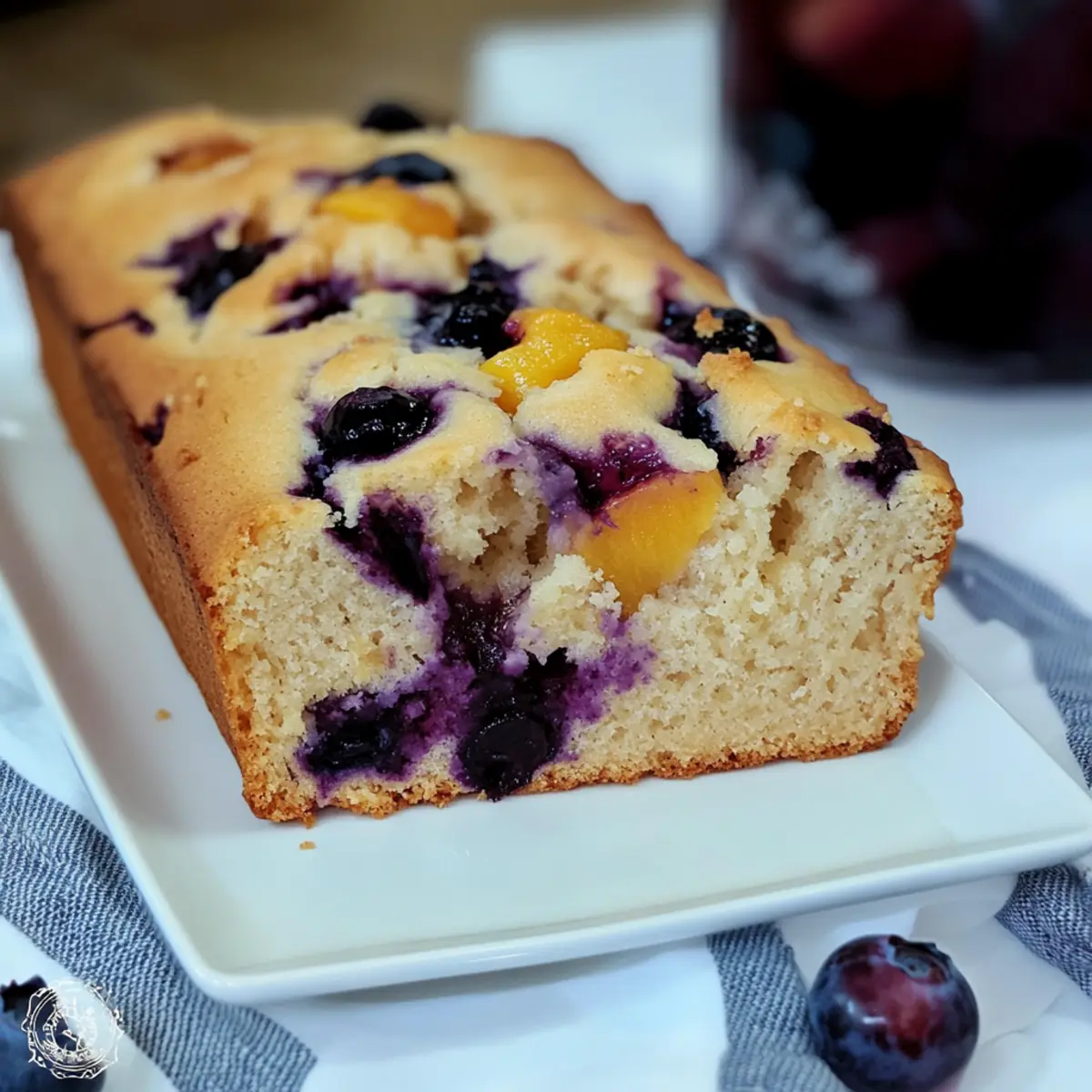 Blueberry Peach Bread
