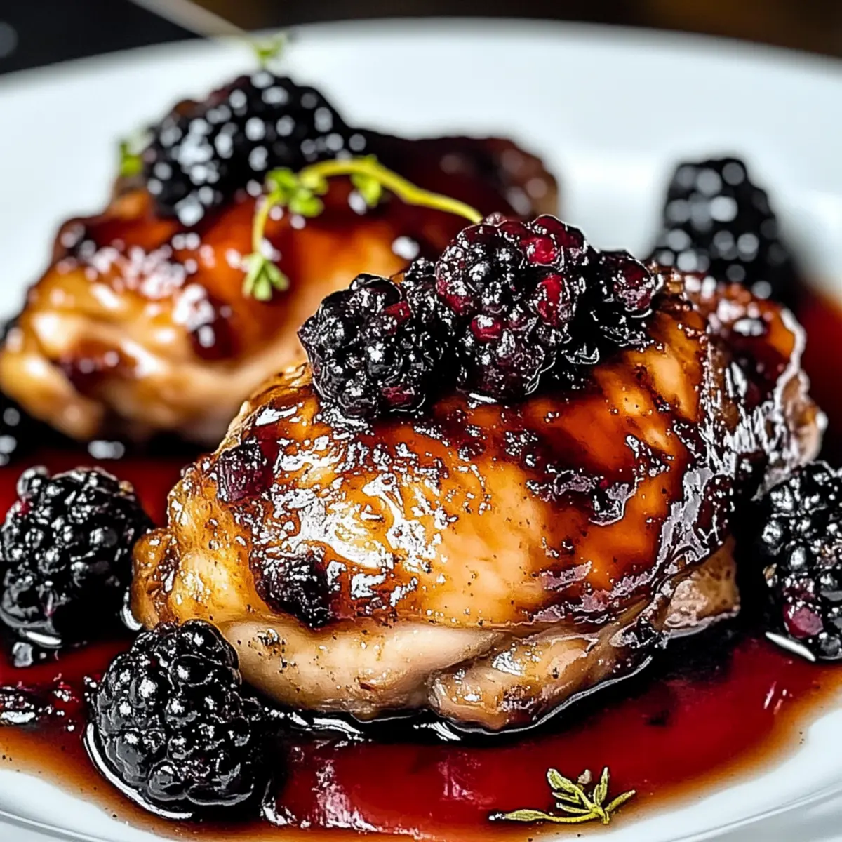 Bourbon Blackberry Chicken