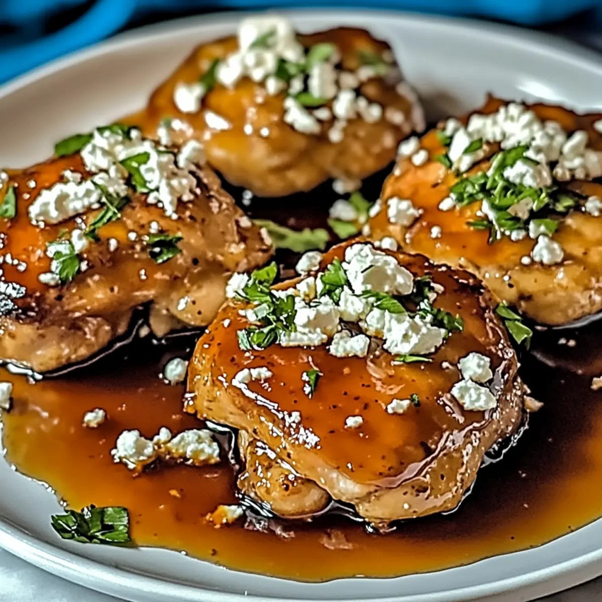 Sweet & Spicy Hot Honey Feta Chicken