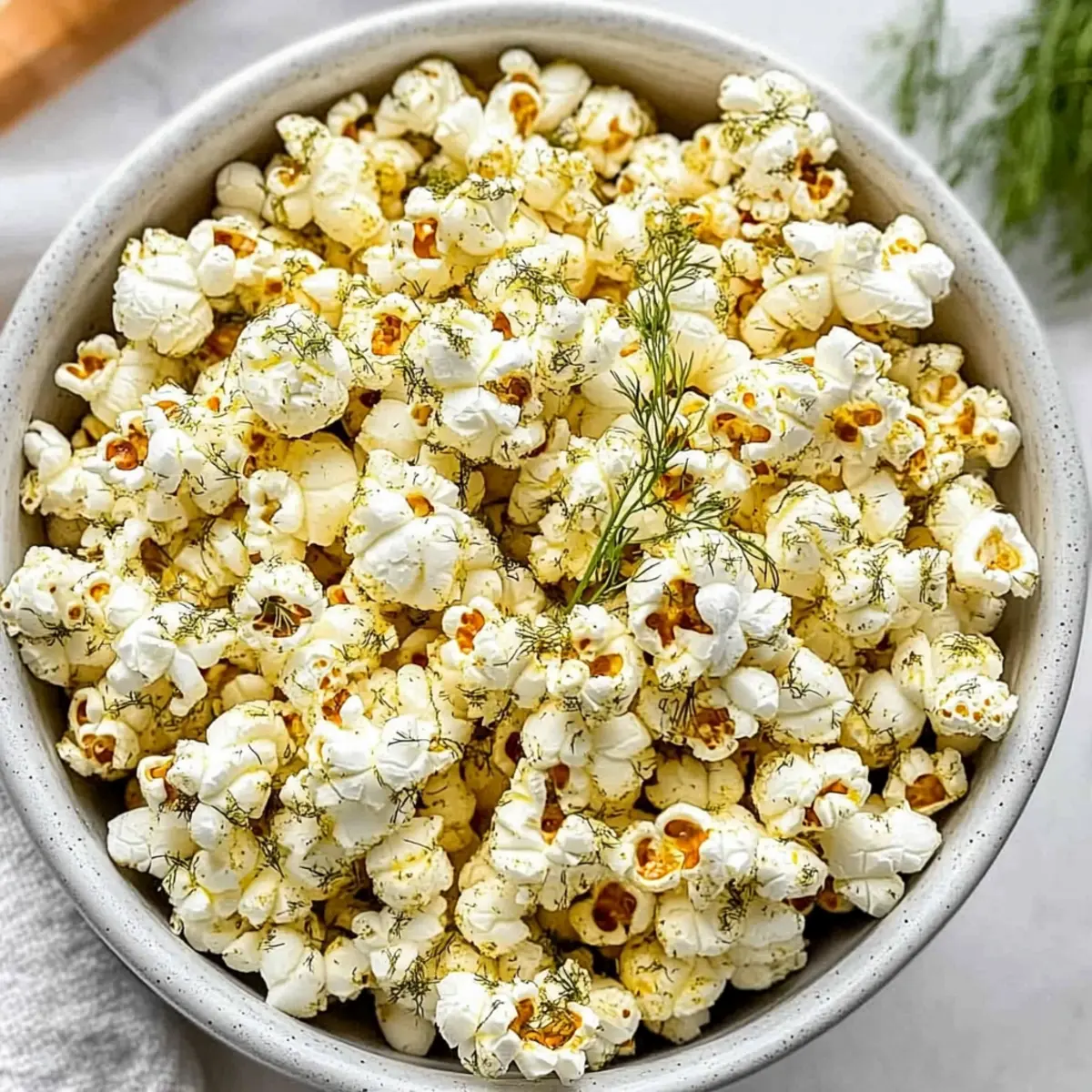 Homemade Dill Pickle Popcorn
