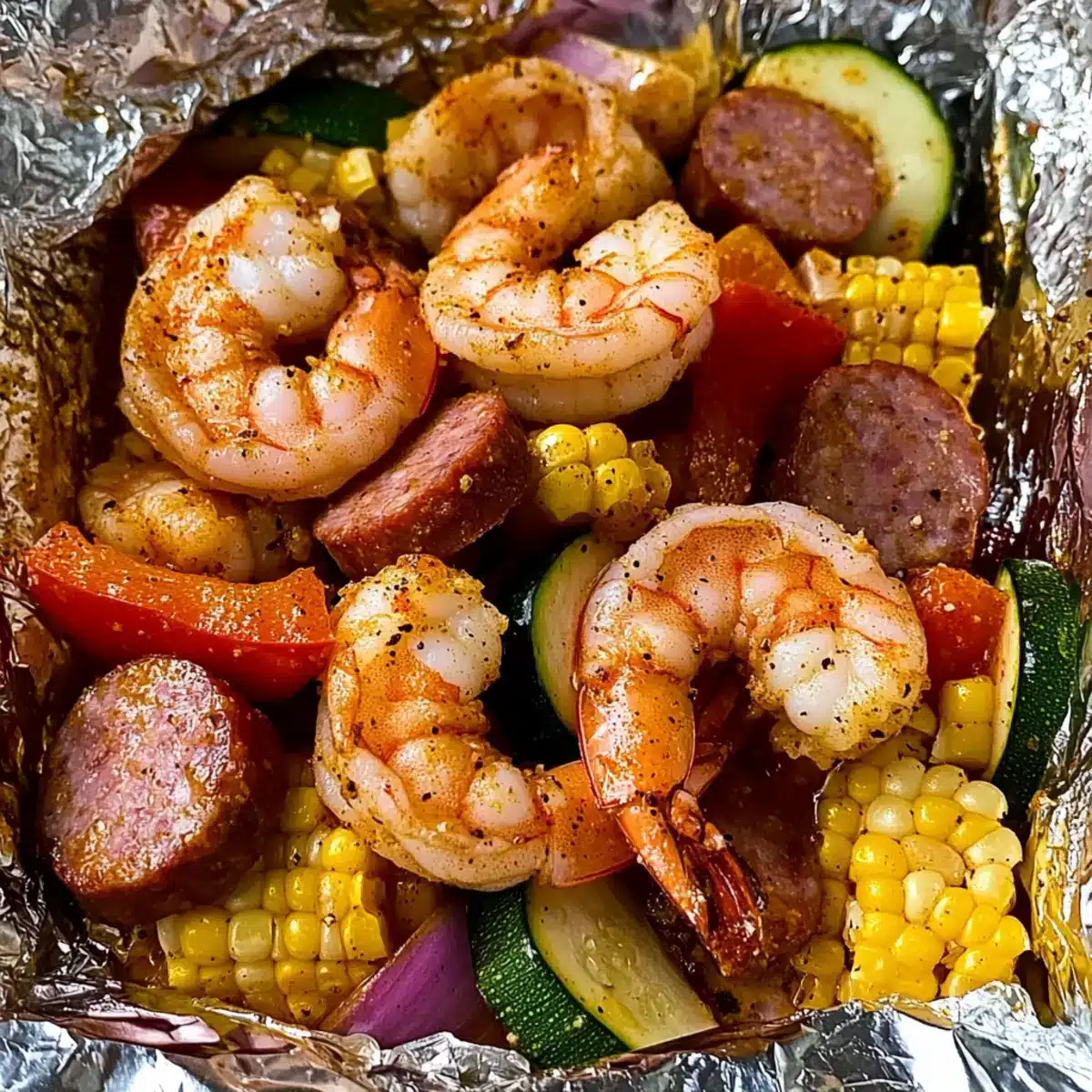 Cajun Shrimp Foil Packets