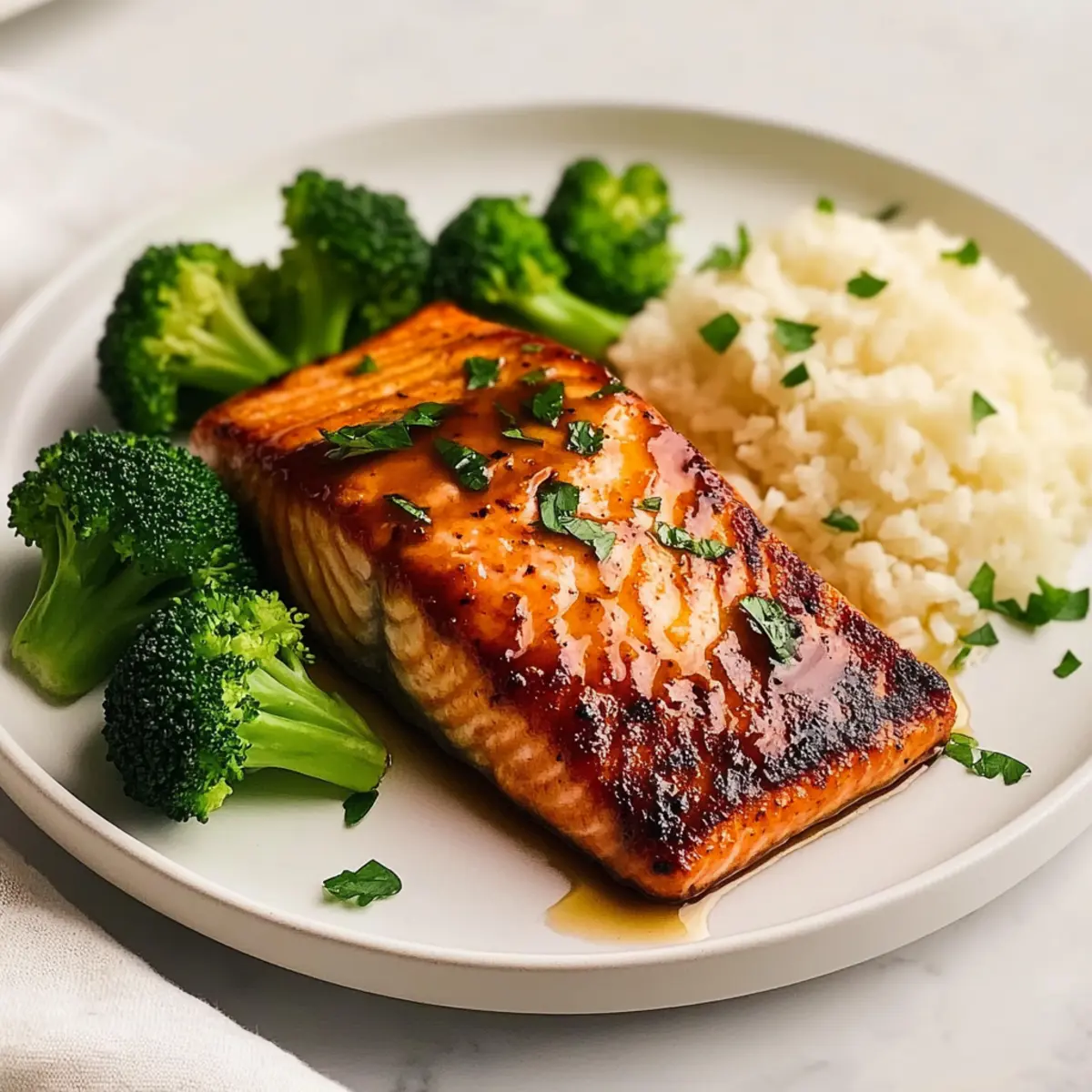 Crispy Honey Glazed Salmon