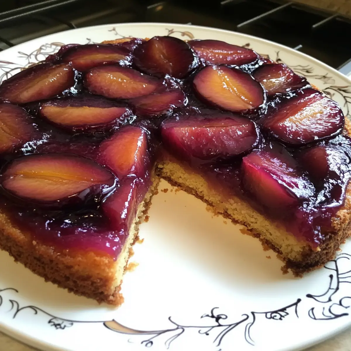 Plum Upside Down Cake