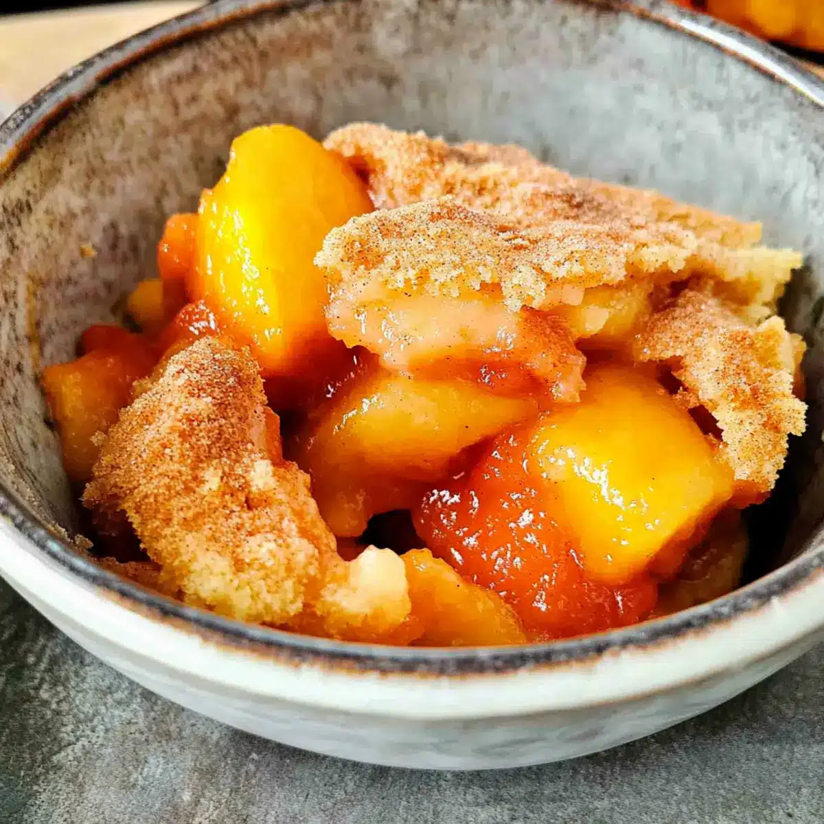 Fresh and Easy Peach Cobbler