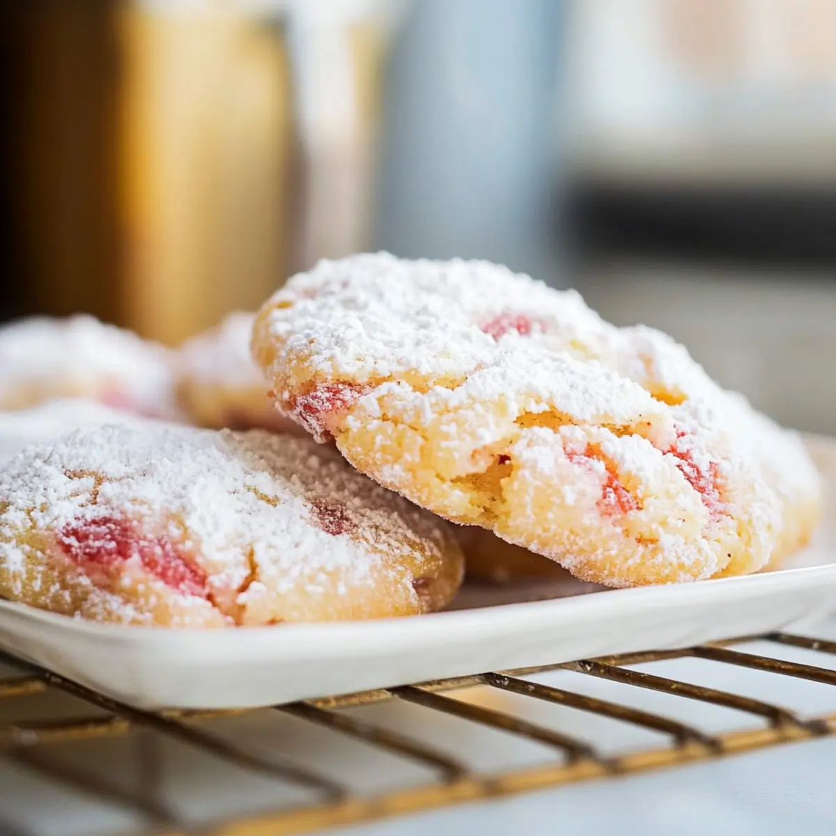 Strawberry Lemon Cake Mix Cookies