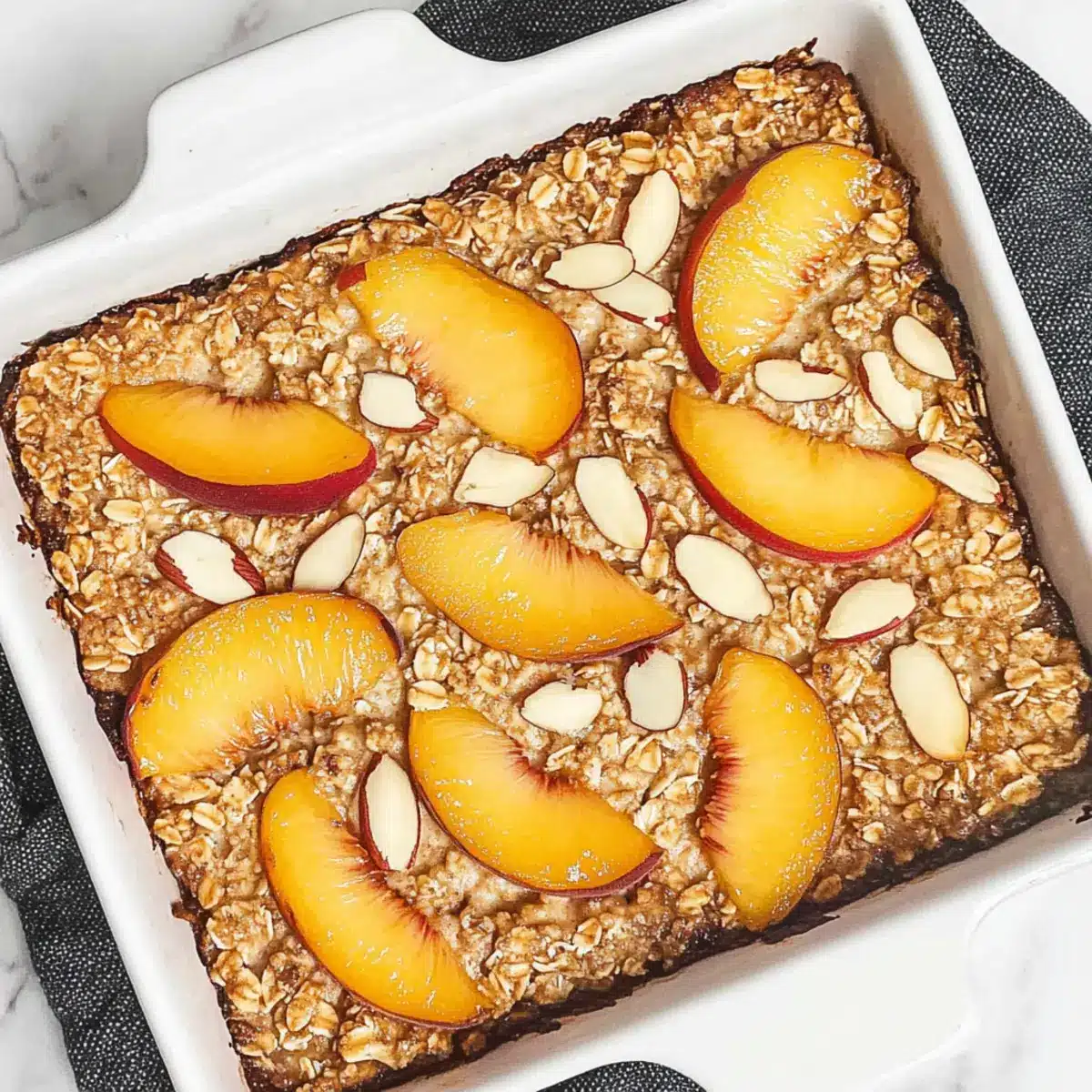 Peach Baked Oatmeal