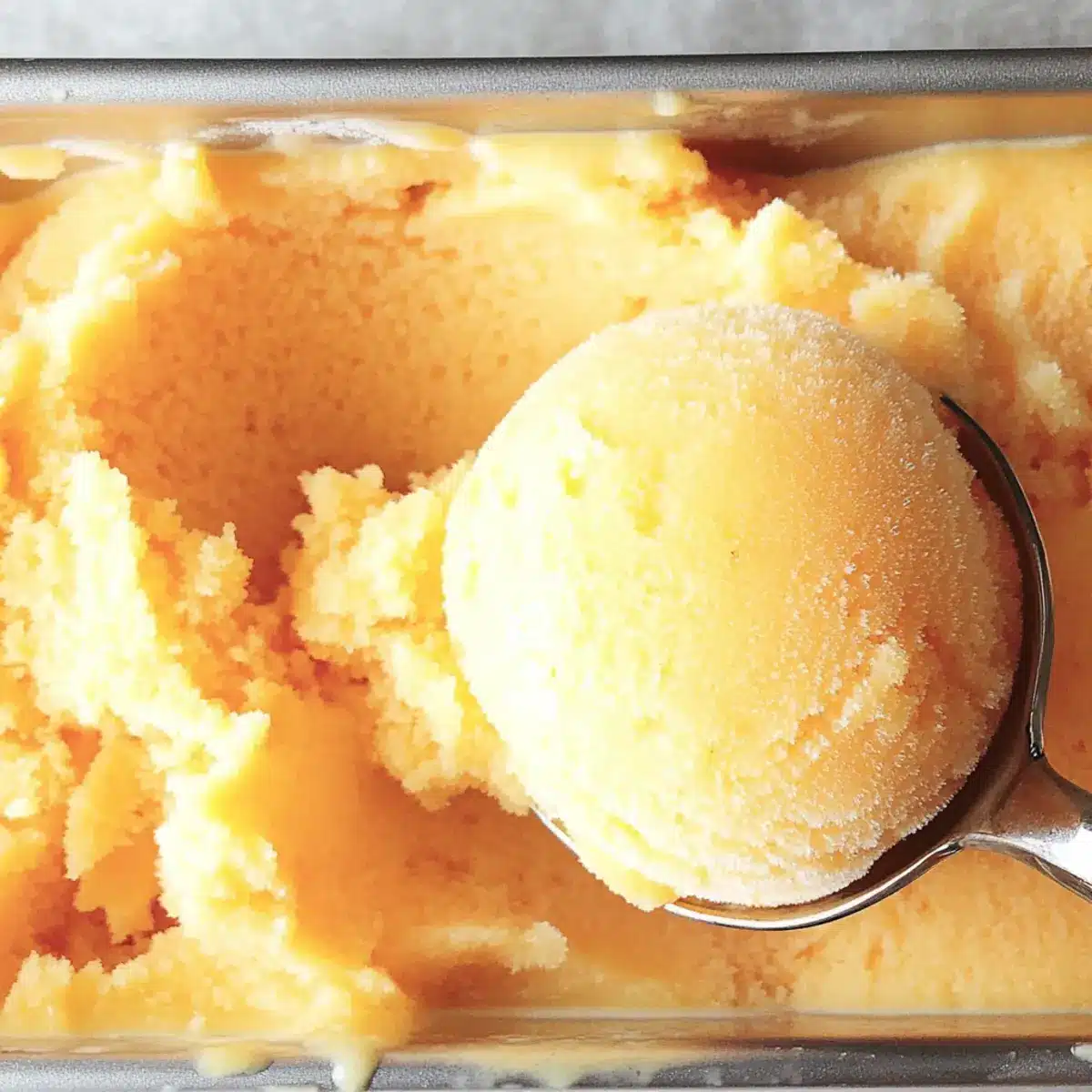 Apricot Sorbet Float