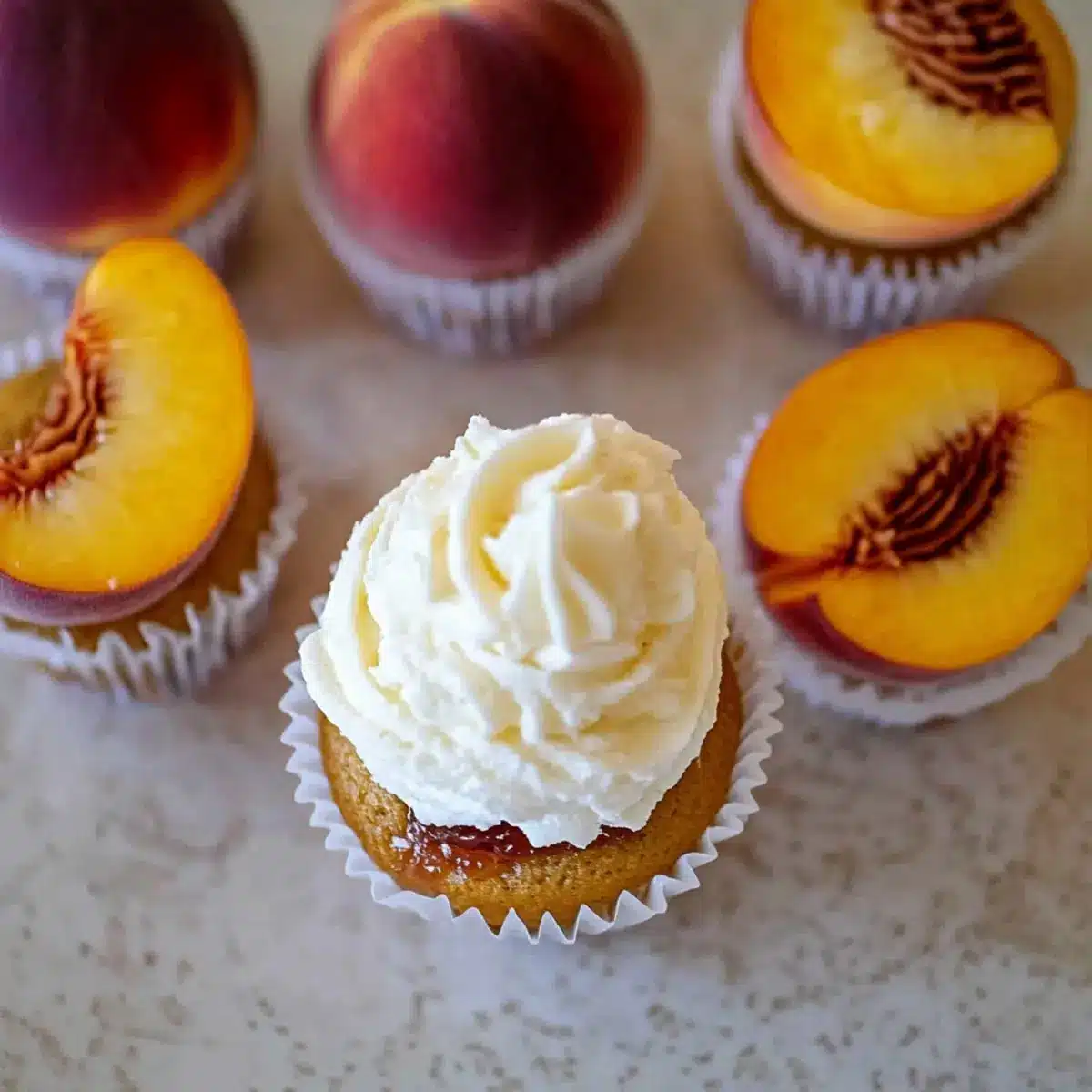 Peach Cupcakes