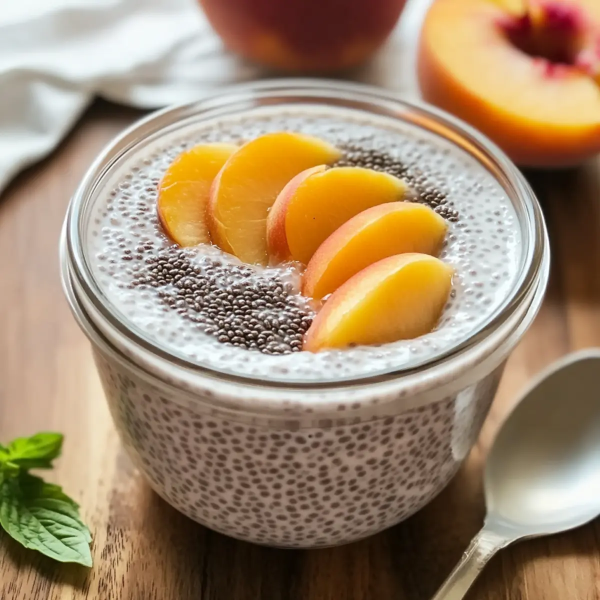 Peach Chia Pudding